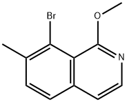 Isoquinoline, 8-bromo-1-methoxy-7-methyl- Structure