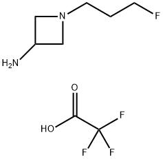 1-(3-氟丙基)氮杂环丁烷-3-胺双(2,2,2-三氟乙酸酯), 2393947-20-9, 结构式