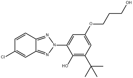 Phenol, 2-(5-chloro-2H-benzotriazol-2-yl)-6-(1,1-dimethylethyl)-4-(3-hydroxypropoxy)-,2393968-78-8,结构式