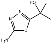 2-(5-氨基-1,3,4-噁二唑-2-基)丙-2-醇, 23982-98-1, 结构式