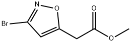 2-(3-溴-5-异噁唑基)乙酸甲酯 结构式
