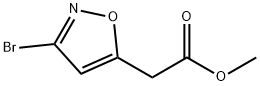 5-Isoxazoleacetic acid, 3-bromo-, methyl ester Structure
