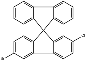 2-Chloro-6-bromo-9,9'-spiro-bifluorene,2407558-36-3,结构式