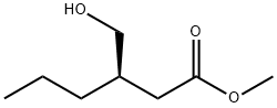 Hexanoic acid, 3-(hydroxymethyl)-, methyl ester, (3R)-,2408196-94-9,结构式