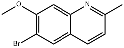 6-溴-7-甲氧基-2-甲基喹啉 结构式