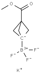 trifluoro-(3-methoxycarbonyl-1-bicyclo[1.1.1]pentanyl)boranuide, 2410559-74-7, 结构式