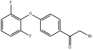 2-Bromo-1-(4-(2,6-difluorophenoxy)phenyl)-Ethanone 结构式
