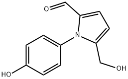 1H-Pyrrole-2-carboxaldehyde, 5-(hydroxymethyl)-1-(4-hydroxyphenyl)- Structure