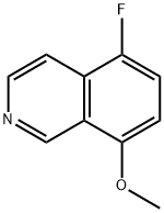 5-氟-8-甲氧基异喹啉 结构式
