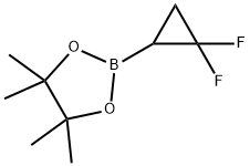 2,2-Difluoro-cyclopropaneboronic acid pinacol ester Structure