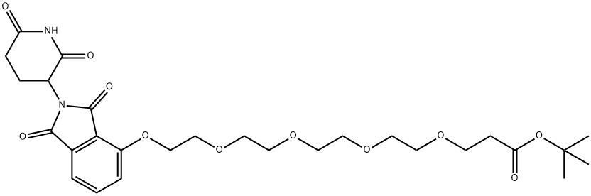 Thalidomide-O-PEG4-Boc,2411681-87-1,结构式