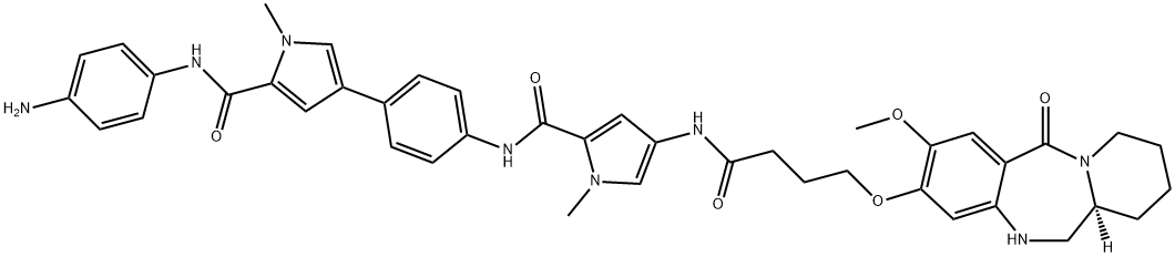 Aniline-MPB-amino-C3-PBD Structure