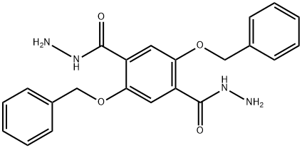 1,4-Benzenedicarboxylic acid, 2,5-bis(phenylmethoxy)-, 1,4-dihydrazide Structure