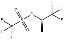 Methanesulfonic acid, 1,1,1-trifluoro-, (1R)-2,2,2-trifluoro-1-methylethyl ester Struktur
