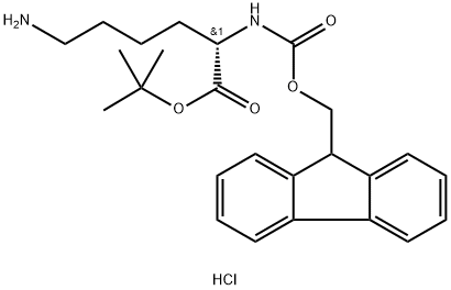 Fmoc-Lys-OtBu.HCl Struktur
