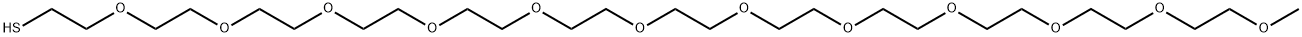 3,6,9,12,15,18,21,24,27,30,33,36-Dodecaoxaheptatriacontane-1-thiol, 2413368-61-1, 结构式