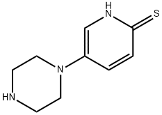 2(1H)-Pyridinethione, 5-(1-piperazinyl)-,2413404-75-6,结构式
