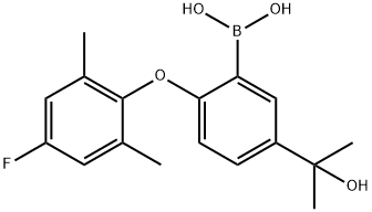 Boronic acid, B-[2-(4-fluoro-2,6-dimethylphenoxy)-5-(1-hydroxy-1-methylethyl)phenyl]- 结构式