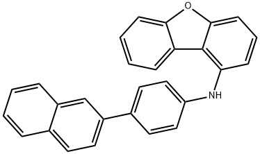1-Dibenzofuranamine,N-[4-(2-naphthalenyl)phenyl]- Structure