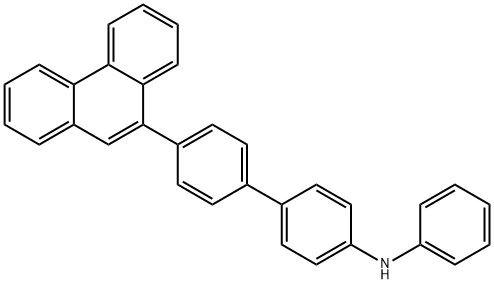 [1,1'-Biphenyl]-4-amine, 4'-(9-phenanthrenyl)-N-phenyl-,2414553-81-2,结构式