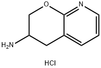 2H-Pyrano[2,3-b]pyridin-3-amine, 3,4-dihydro-, hydrochloride (1:2) Structure