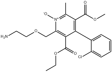 3,5-Pyridinedicarboxylic acid, 2-[(2-aminoethoxy)methyl]-4-(2-chlorophenyl)-6-methyl-, 3-ethyl 5-methyl ester, 1-oxide Structure