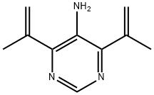 4,6-di(prop-1-en-2-yl)pyrimidin-5-amine 结构式