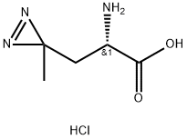 3H-Diazirine-3-propanoic acid, α-amino-3-methyl-, hydrochloride (1:1), (αS)- Struktur