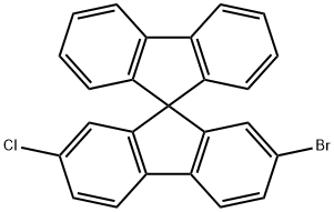 9,9'-Spirobi[9H-fluorene], 2-bromo-7-chloro- Structure