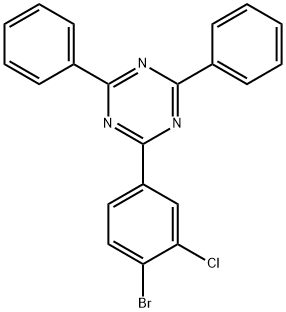 1,3,5-Triazine, 2-(4-bromo-3-chlorophenyl)-4,6-diphenyl-, 2425604-94-8, 结构式