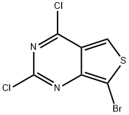 Thieno[3,4-d]pyrimidine, 7-bromo-2,4-dichloro- Struktur