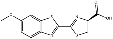4-Thiazolecarboxylic acid, 4,5-dihydro-2-(6-methoxy-2-benzothiazolyl)-, (4S)- Structure