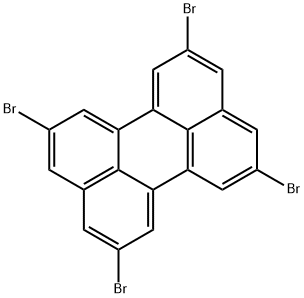 Perylene, 2,5,8,11-tetrabromo- Structure