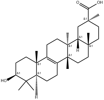 (20R)-3β-ヒドロキシ-D:C-フリードオレアナ-8-エン-29-酸 化学構造式