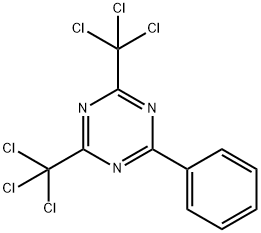 1,3,5-Triazine, 2-phenyl-4,6-bis(trichloromethyl)- Struktur