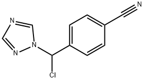 Benzonitrile, 4-(chloro-1H-1,2,4-triazol-1-ylmethyl)- Structure
