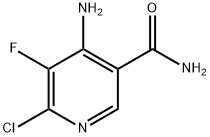 3-Pyridinecarboxamide, 4-amino-6-chloro-5-fluoro- Struktur