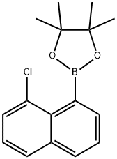 1,3,2-Dioxaborolane, 2-(8-chloro-1-naphthalenyl)-4,4,5,5-tetramethyl- Struktur