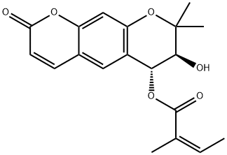 紫花前胡素D 结构式