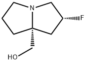 1H-Pyrrolizine-7a(5H)-methanol, 2-fluorotetrahydro-, (2R,7aR)-, 2454490-66-3, 结构式