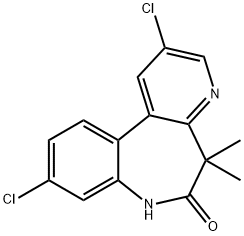 2,9-二氯-5,5-二甲基-5H-苯并[B]吡啶并[3,2-D]氮杂-6(7H)-酮, 2458230-68-5, 结构式