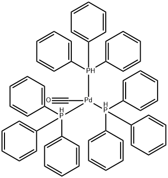 Palladium, carbonyltris(triphenylphosphine)-, (T-4)-,24670-32-4,结构式