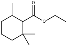 Cyclohexanecarboxylic acid, 2,2,6-trimethyl-, ethyl ester Structure