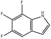 5,6,7-三氟-1H-吲哚, 247564-64-3, 结构式