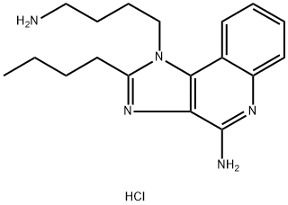 1-(4-Aminobutyl)-2-butyl-1H-imidazo[4,5-c]quinolin-4-amine Trihydrochloride 结构式