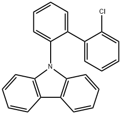 9-(2'-氯-[1,1'-联苯基]-2-基)-9H-咔唑 结构式