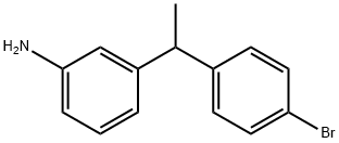 3-(1-(4-bromophenyl)ethyl)aniline Structure