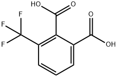 1,2-Benzenedicarboxylic acid, 3-(trifluoromethyl)- Structure