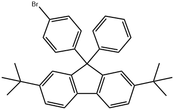 9-(4-溴苯基)-2,7-二叔丁基-9-苯基-9H-芴, 2500893-59-2, 结构式