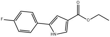 5-(4-氟苯基)-1H-吡咯-3-羧酸乙酯,250213-74-2,结构式